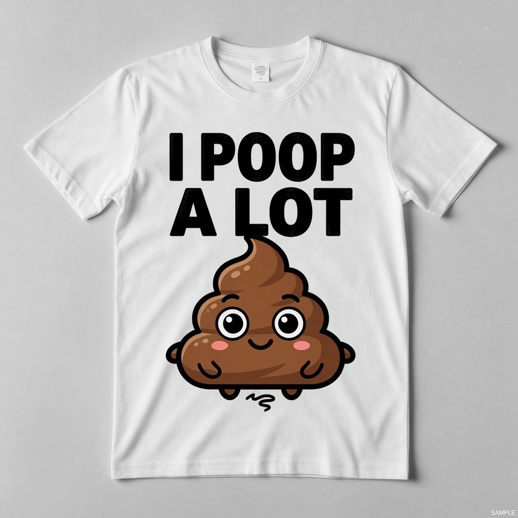 I Poop A Lot Tee (White)